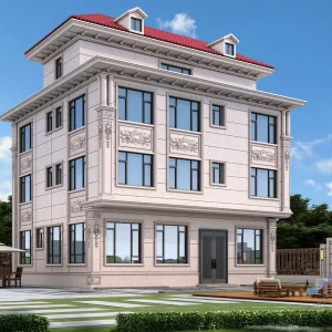 暖色调欧式风格乡村别墅设计图