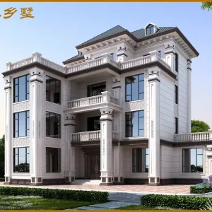 福建高端别墅设计:三层法式风格效果