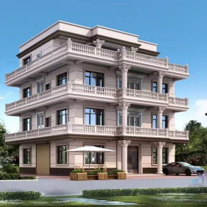 福建高端欧式别墅三层自建房效果图