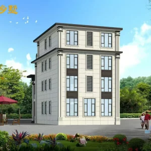 现代简约风三层独栋别墅效果图