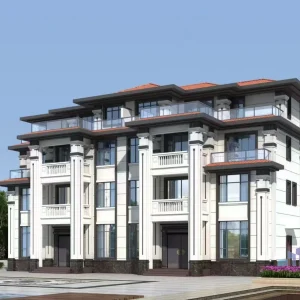 福建现代简约风三层乡村别墅设计