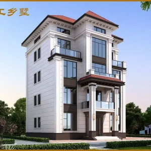 福建泉州三层欧式风格自建房效果图