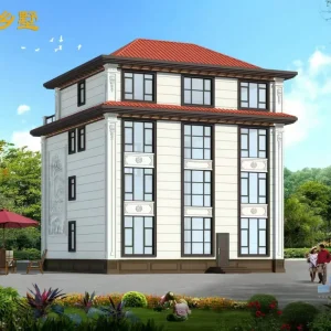 现代简约风格三层独栋别墅设计案