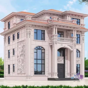 庄园感十足的欧式古典别墅装修效果