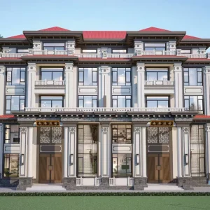 大开间欧式经典两层半别墅效果图